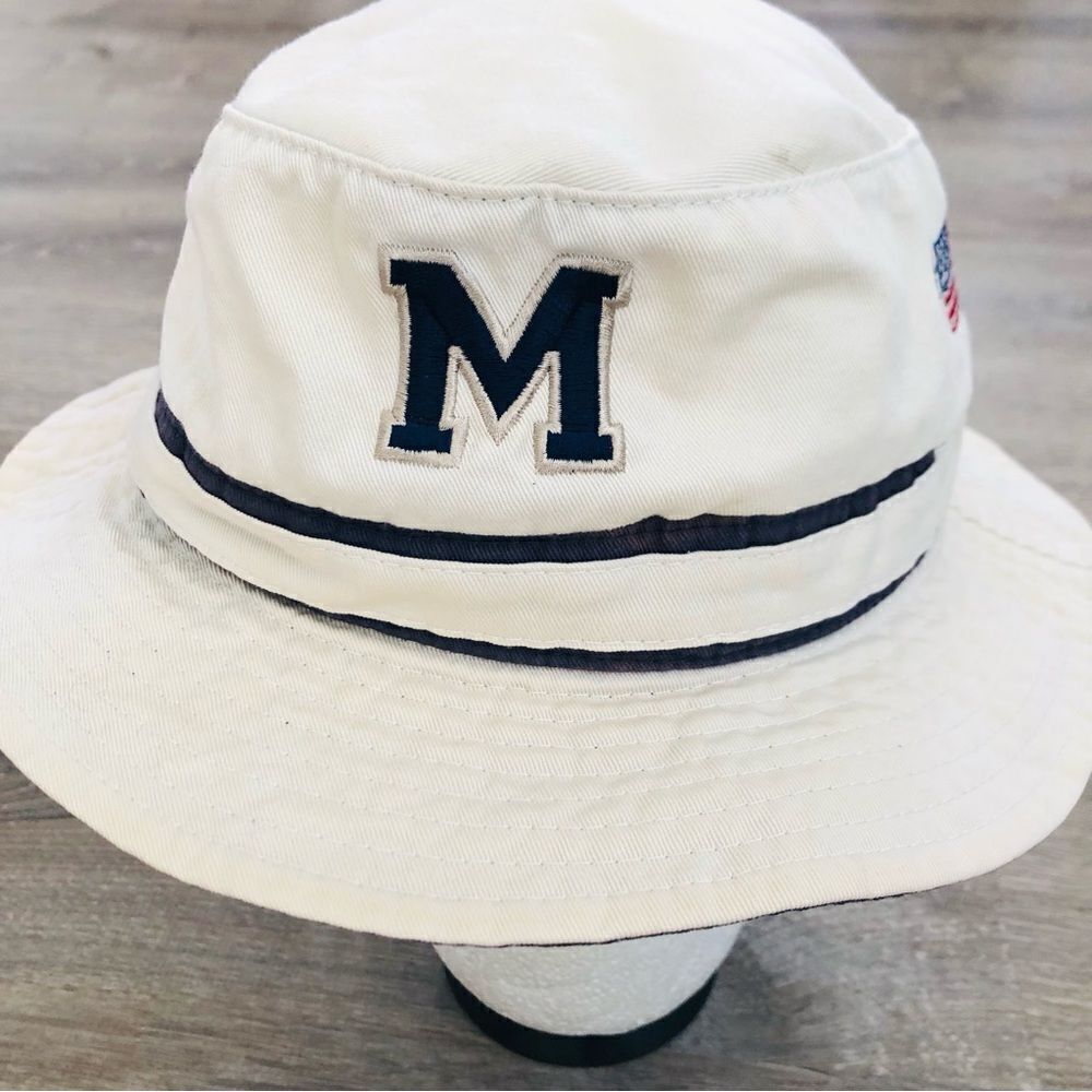 Vintage 2001 Y2K University Of Missouri Toppers Bucket Hat Size S/M‎ Beige - Picture 2 of 8